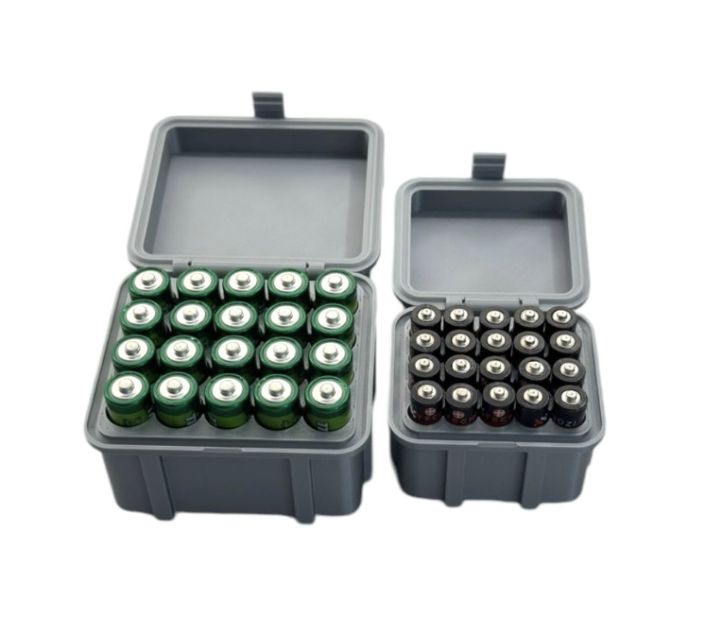 AA ve AAA Pil Kutusu 16lı Dekoratif Sandık